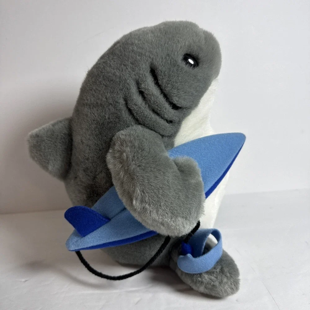 Sharka Crazy Shirts Hawaii Surf Co Surfboard Plush Gray Shark W Tags 10in NEW‎